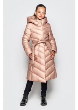 Cvetkov пудровое зимнее пальто для девочки Келли